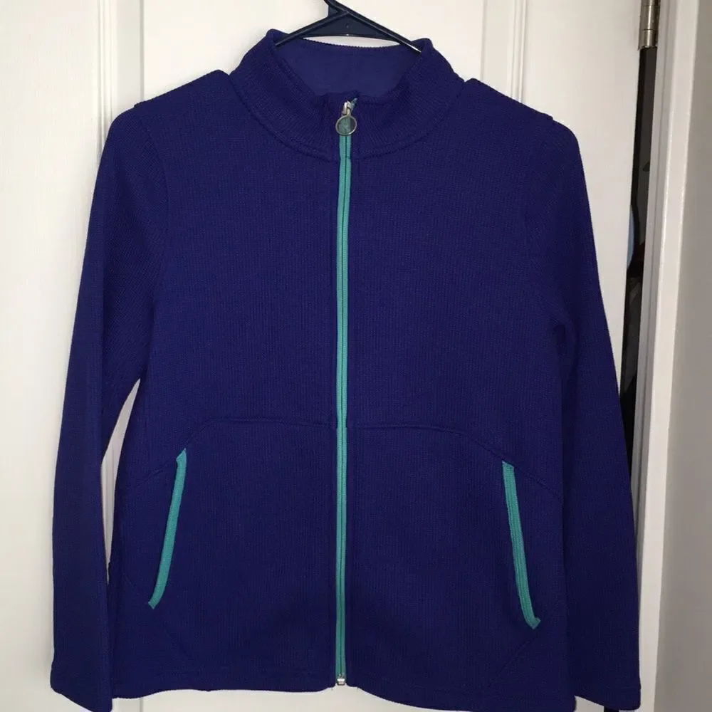 Blue youth polar fleece Spyder snowboard jacket XL